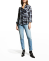 Rails Hunter Plaid Button-down Shirt In Admiral Blue Yell