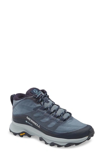 Merrell Moab Speed Gore-tex® Mid Hiking Shoe In Navy