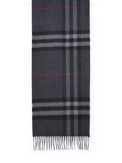 Burberry Classic Check Scarf In Grey
