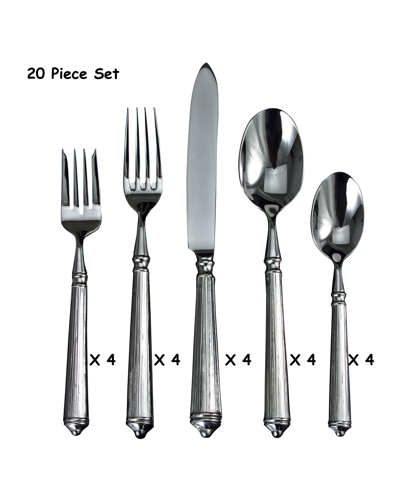 Ricci Silversmith 20-piece Rialto Flatware Set
