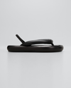 Isabel Marant Orene Padded Leather Flatform Sandals In Black
