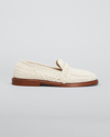 Chloé Ivory Crochet Kalya Loafers Nd Chloe Donna 40 In Eggshell