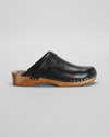 Isabel Marant Thalie Round Toe Clogs In Black