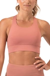 Threads 4 Thought Strappy Sports Bra In Cinnamon