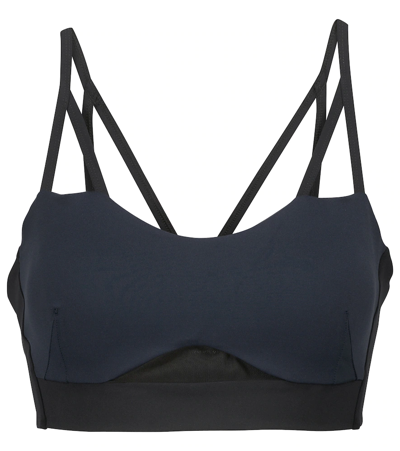 Roland Mouret Anita Scoop-neck Stretch-jersey Sports Bra In C3070 Blk/white