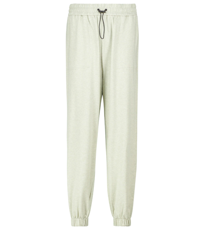 Varley Nevada Cotton-blend Sweatpants In Desert Sage Marl