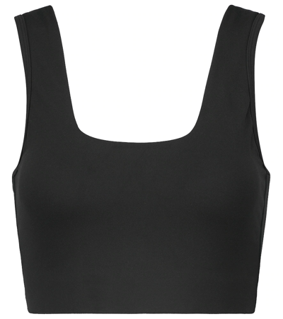 Varley Delta Recycled Stretch-jersey Sports Bra In Black