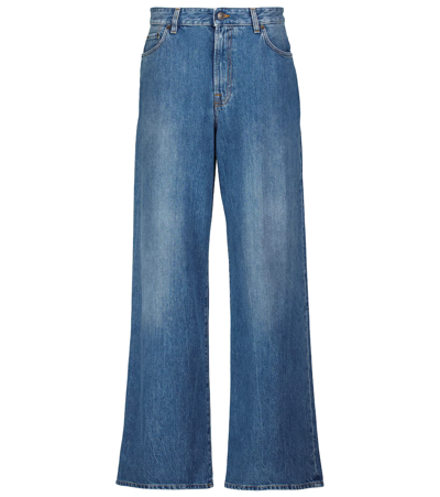 The Row Egli High-rise Wide-leg Jeans In Denim