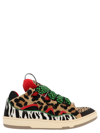 Lanvin Men's Animal-print Curb Skater Sneaker In Multicolor