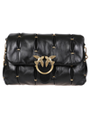 PINKO BLACK LEATHER BAG,1P22E6Y7HXZ99LOVECLASSICPUFFPINCHED