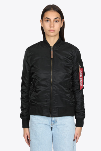 Alpha Industries Ma-1 Vf 59 Bomber Jacket In Nero