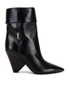 Saint Laurent Niki 85mm Cone-heel Boots In Nero
