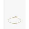 LA MAISON COUTURE WITH LOVE DARLING #12 INFINITY 14CT YELLOW GOLD-PLATED VERMEIL STERLING-SILVER BRACELET,49227261