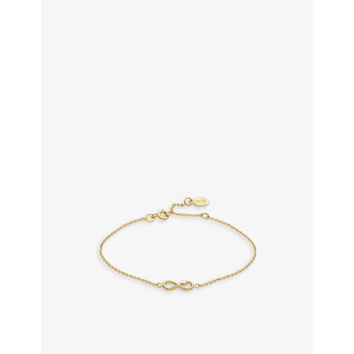 La Maison Couture With Love Darling #12 Infinity 14ct Yellow Gold-plated Vermeil Sterling-silver Bracelet