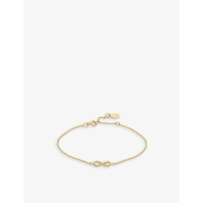 La Maison Couture Womens With Love Darling #12 Infinity 14ct Yellow Gold-plated Vermeil Sterling-silver Bracelet