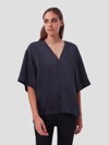 Equipment Akilah Silk Top In Eclipse