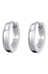 Brook & York Stainless Steel Hoop Earrings In Silver