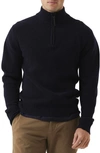 Rodd & Gunn Charlestown Quarter Zip Sweater In Midnight