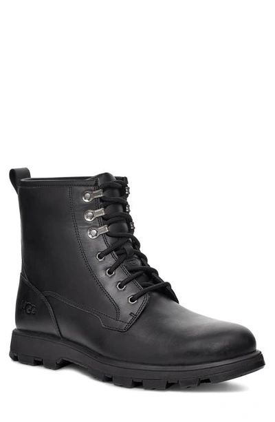 Ugg Kirkson Waterproof Boot In Black Leather