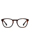 Vincero District 49mm Round Optical Glasses In Tortoise/ Clear