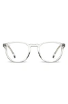 Vincero District 49mm Round Optical Glasses In Clear/ Clear