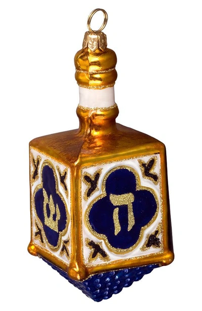 Joy To The World Collectibles Dreidel Decoration In Blue
