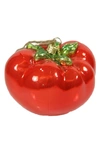 Cody Foster & Co. Cody Foster Tomato Ornament In Red Multi