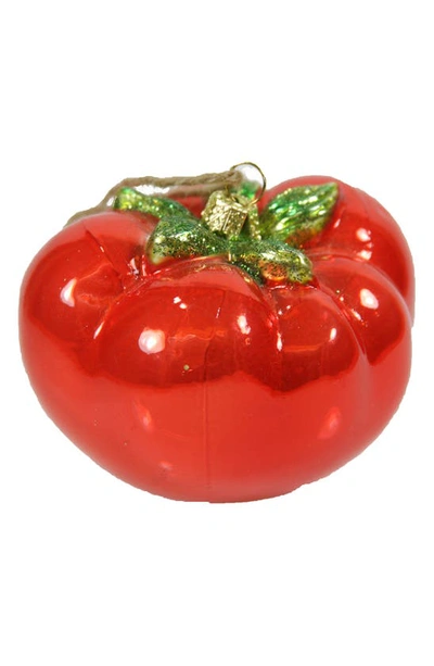 Cody Foster & Co. Cody Foster Tomato Ornament In Red Multi
