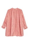Chloé Kids Boho Paisley Print Shift Dress In 44v Salmon