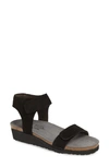 Naot Alba Sandal In Black Velvet