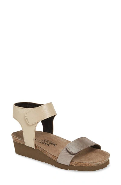 Naot Alba Sandal In Silver/ Gold