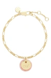Brook & York Chelsea Initial Charm Bracelet In Gold A