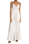 A.l.c Pleated Sleeveless Maxi Dress In Pink Tint