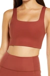 Girlfriend Collective Tommy Rust Bra Top In Sedona