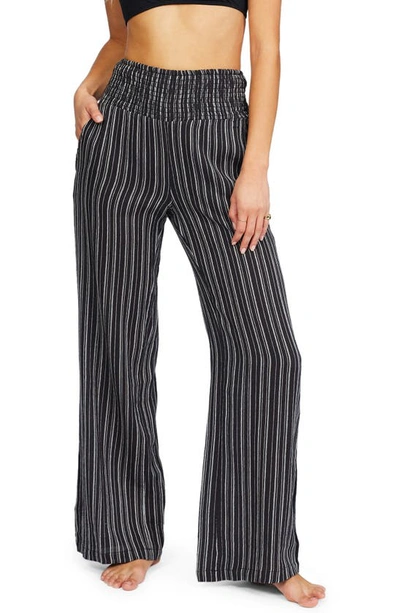 Billabong New Waves 2 Wide Leg Pants In Black Multi