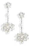 Cristabelle Imitation Pearl Linear Drop Earrings