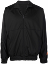 Heron Preston Sleeve Logo Patch Black Track Jacket In Black