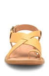 Born Inya Crossover Sandal In Yellow Leather