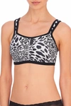 NATORI YOGI CONTOUR CONVERTIBLE SPORTS COOLMAX CONVERTIBLE SPORTS BRA (32C),731050-BLACK LUXE LEOPARD PRINT-38DD