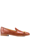 MADISON.MAISON SQUARE-TOE HORSEBIT LOAFERS