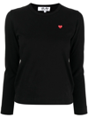 COMME DES GARÇONS PLAY CHEST LOGO-PATCH T-SHIRT