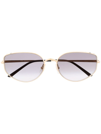 Cartier Panthère De  Cat-eye Frame Sunglasses In Schwarz