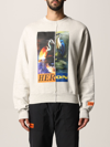 Heron Preston Graphic Logo-print Sweatshirt In Grey