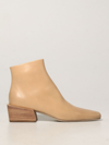 Marsèll Pannelletto 50mm Ankle Boots In Biscuit