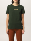Aspesi Pedala-print Cotton T-shirt In Green