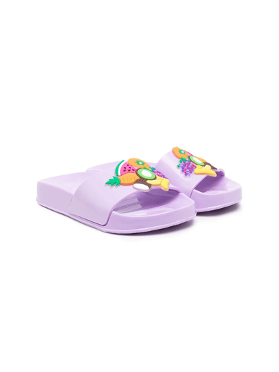 Sophia Webster Kids' Fruit Jelly Sliders In Purple