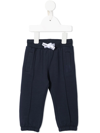 AIGNER LOGO-PRINT DRAWSTRING TROUSERS