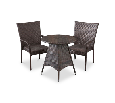 Noble House Chiese 3-pc. Bistro Set In Brown