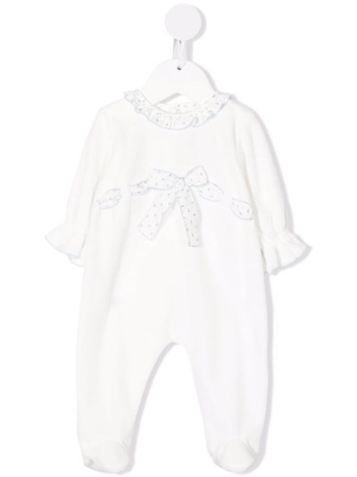 La Stupenderia Babies' Bow Detail Pyjamas In White