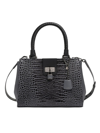 Tumi Pavia Cori Croc-embossed Tote Bag In Black